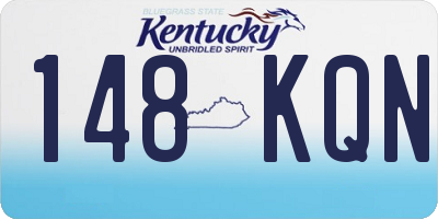 KY license plate 148KQN
