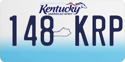 KY license plate 148KRP
