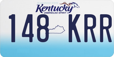 KY license plate 148KRR