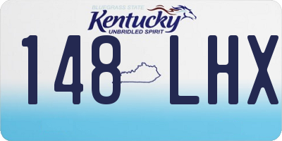 KY license plate 148LHX