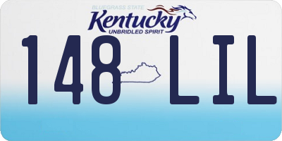 KY license plate 148LIL