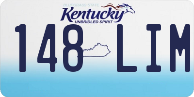KY license plate 148LIM