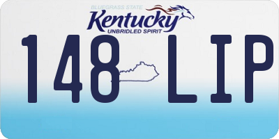 KY license plate 148LIP