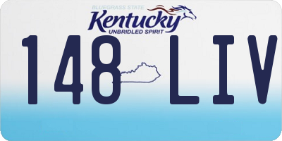 KY license plate 148LIV