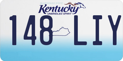 KY license plate 148LIY