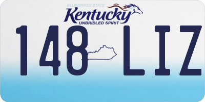 KY license plate 148LIZ