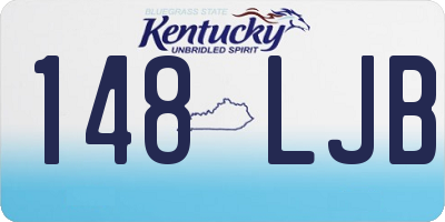 KY license plate 148LJB