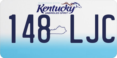 KY license plate 148LJC