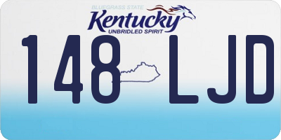 KY license plate 148LJD