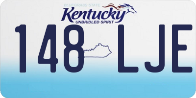 KY license plate 148LJE