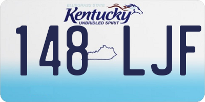 KY license plate 148LJF