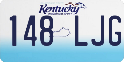 KY license plate 148LJG