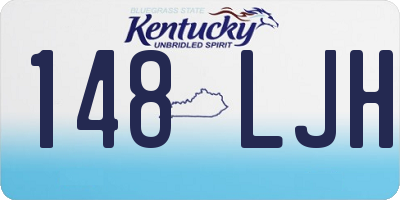 KY license plate 148LJH