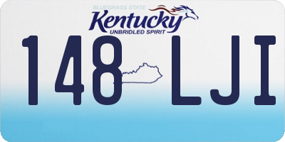 KY license plate 148LJI