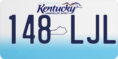 KY license plate 148LJL