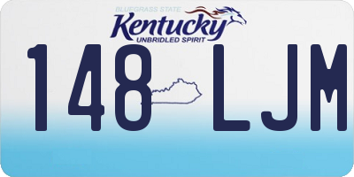 KY license plate 148LJM