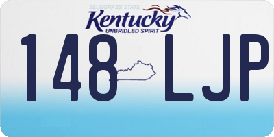 KY license plate 148LJP