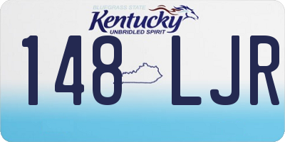 KY license plate 148LJR