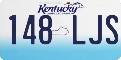 KY license plate 148LJS