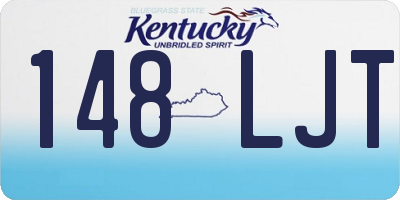KY license plate 148LJT