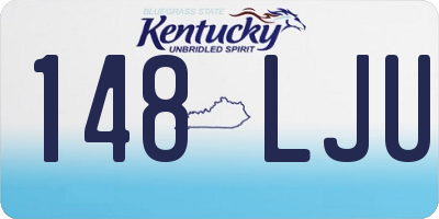 KY license plate 148LJU
