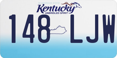 KY license plate 148LJW