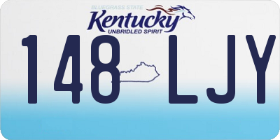KY license plate 148LJY
