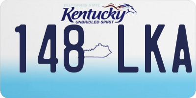 KY license plate 148LKA