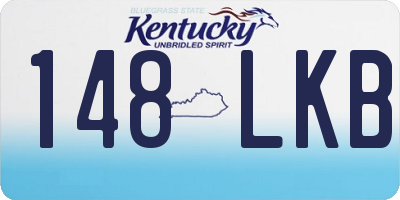 KY license plate 148LKB