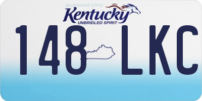 KY license plate 148LKC