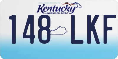 KY license plate 148LKF