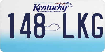 KY license plate 148LKG