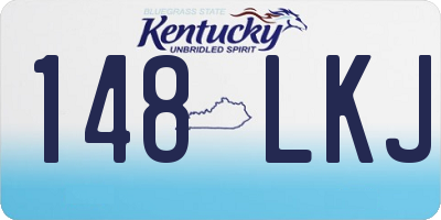 KY license plate 148LKJ