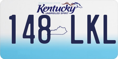 KY license plate 148LKL