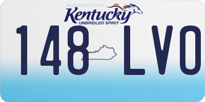 KY license plate 148LVO