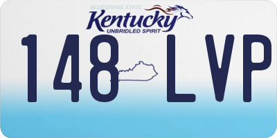 KY license plate 148LVP