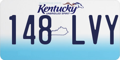 KY license plate 148LVY