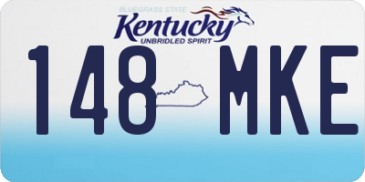 KY license plate 148MKE