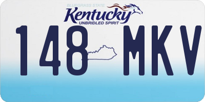 KY license plate 148MKV