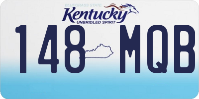 KY license plate 148MQB