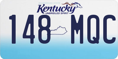 KY license plate 148MQC
