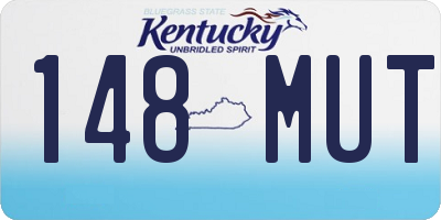 KY license plate 148MUT