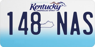KY license plate 148NAS