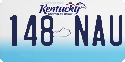 KY license plate 148NAU