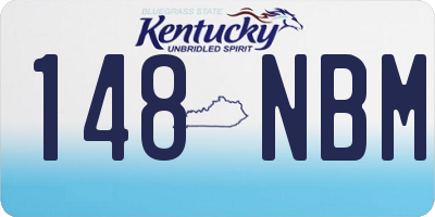 KY license plate 148NBM