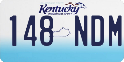KY license plate 148NDM