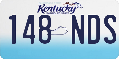 KY license plate 148NDS