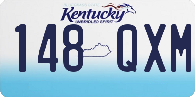 KY license plate 148QXM