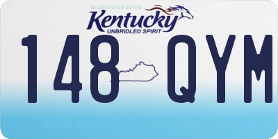 KY license plate 148QYM