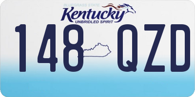 KY license plate 148QZD